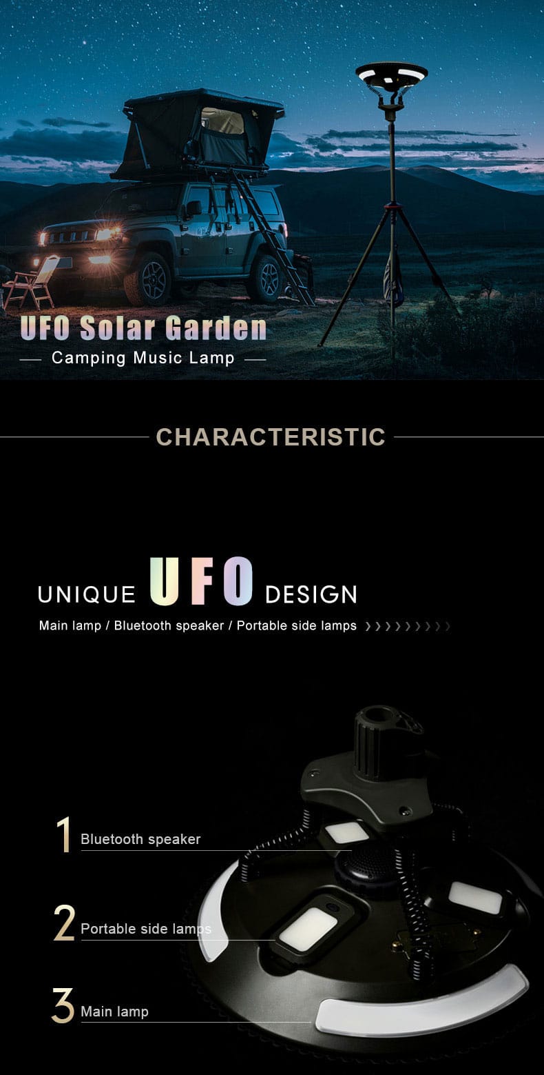 Camping Light With Bluetooth Speaker (1)