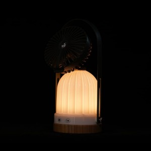 Portable Classical Rechargeable Tafole ea LED Fan L...