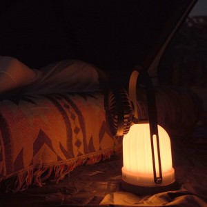 Portable Classical Rechargeable LED table Fan Lantern strong wind