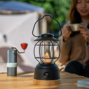 Subĉiela vivanta libertempo LED-luma portebla akvorezista lanterno por endoma kaj ekstera
