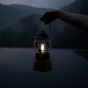 Portable Nofëllbar Harmonie LED Lantern Klassesche Stil Fir Heemgebrauch