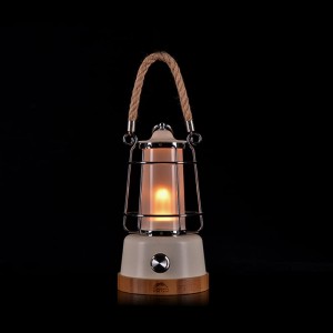 Outdoor living portable light rechargeable LED hemp rope lantern