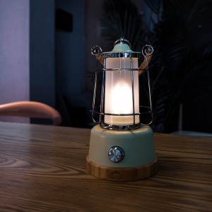 Outdoor living portable light rechargeable LED hemp rope lantern