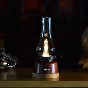 Retro flytjanlegur LED tómstundaljósker, forn steinolíulampi gefur mjúkt ljós sem hentar fyrir herbergi og úti