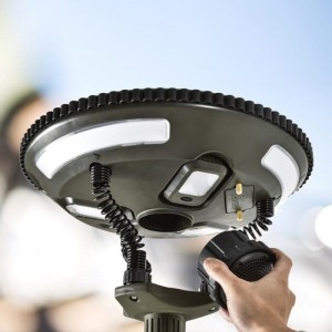 Solar Rechargeable LED Camping Light With Bluetooth Speaker