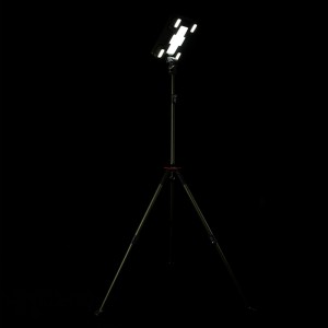 Portable Solar Rechargeable Led Camping Light / Garden Tripod Light