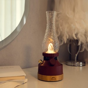 Limyè ki ap dirije pòtab ak 360 ° Sound Lantern mizik ak oratè Bluetooth san fil