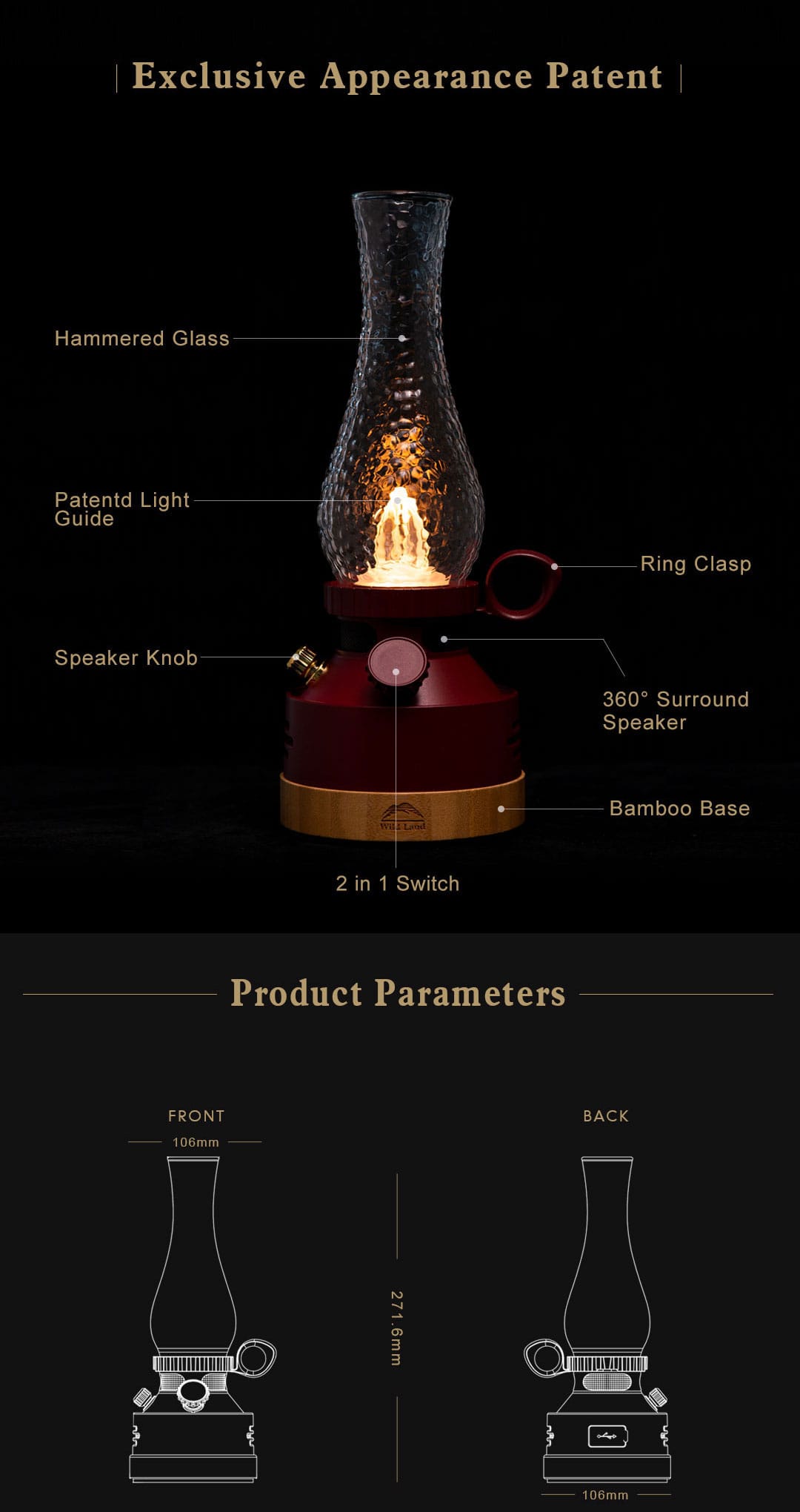 music Lantern with wireless Bluetooth speaker (3)